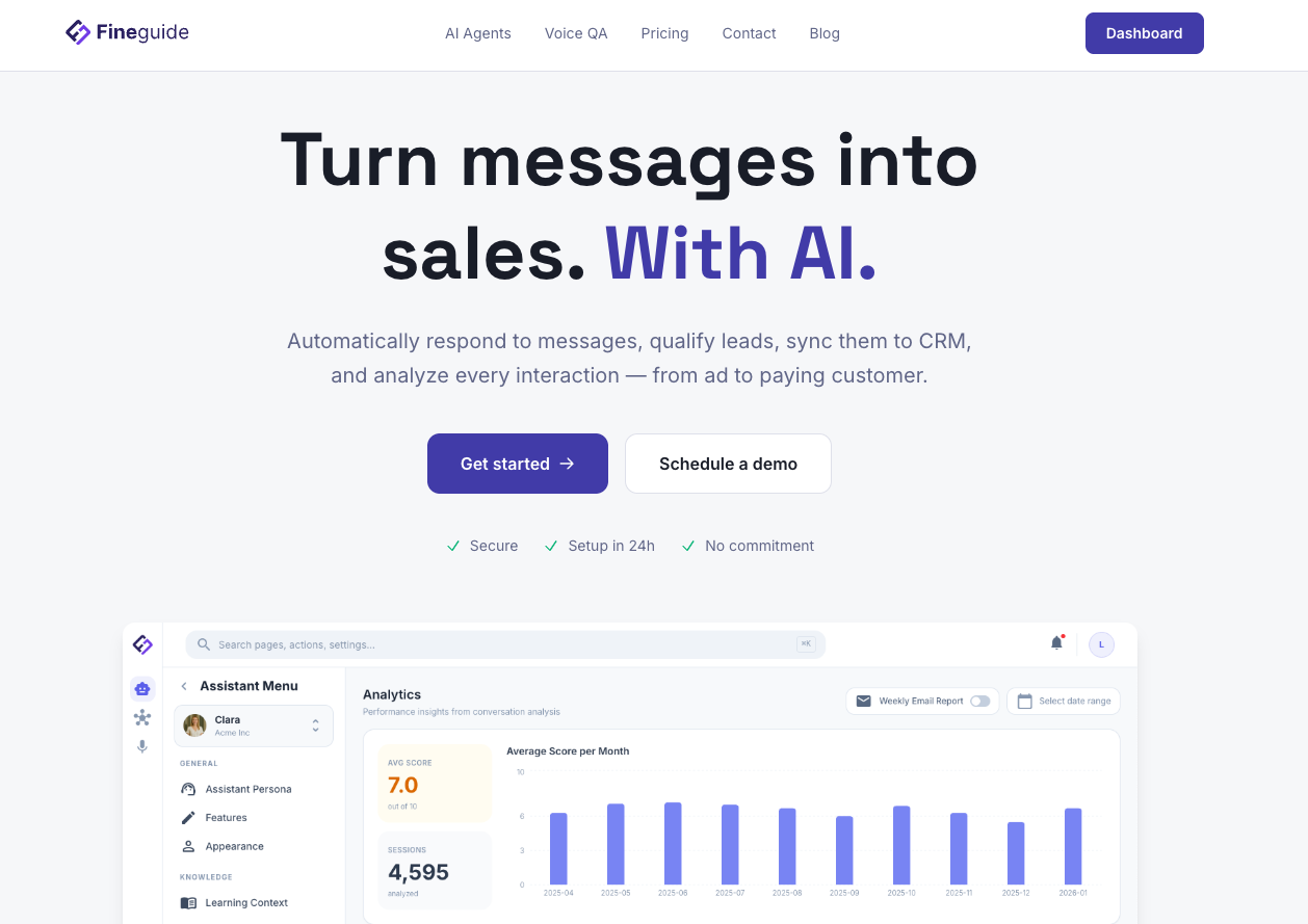 Fineguide.ai platform